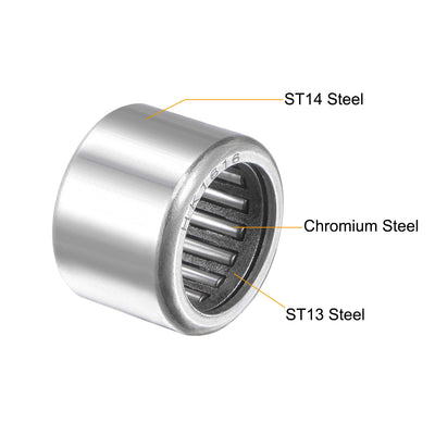 Harfington Needle Roller Bearings, Open End Stamping Steel Drawn Cup, Metric