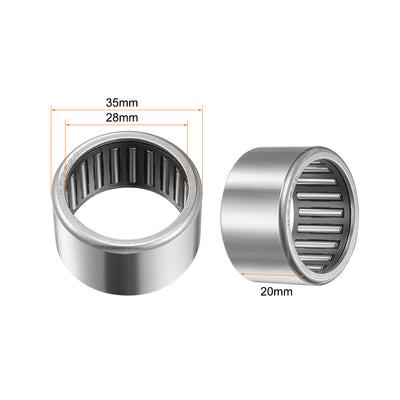 Harfington Needle Roller Bearings, Open End Stamping Steel Drawn Cup, Metric