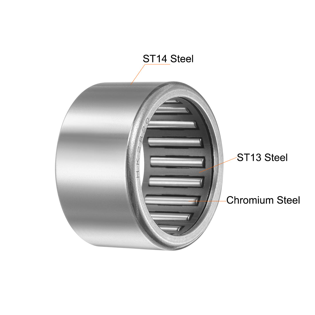 Harfington Needle Roller Bearings, Open End Stamping Steel Drawn Cup, Metric