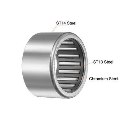 Harfington Needle Roller Bearings, Open End Stamping Steel Drawn Cup, Metric