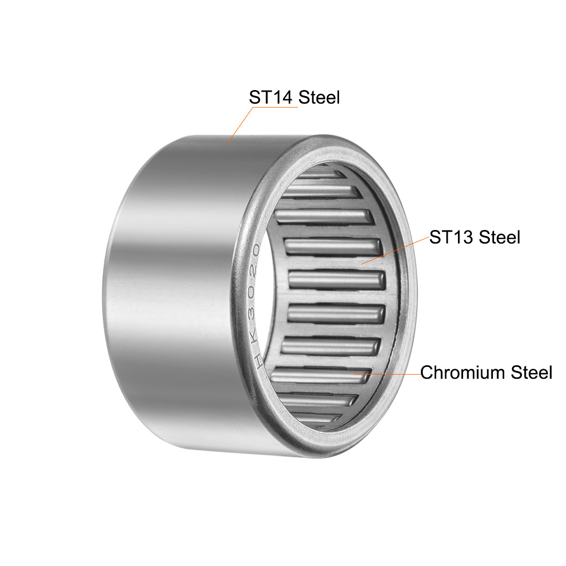Harfington Needle Roller Bearings, Open End Stamping Steel Drawn Cup, Metric