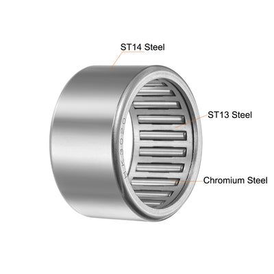 Harfington Needle Roller Bearings, Open End Stamping Steel Drawn Cup, Metric