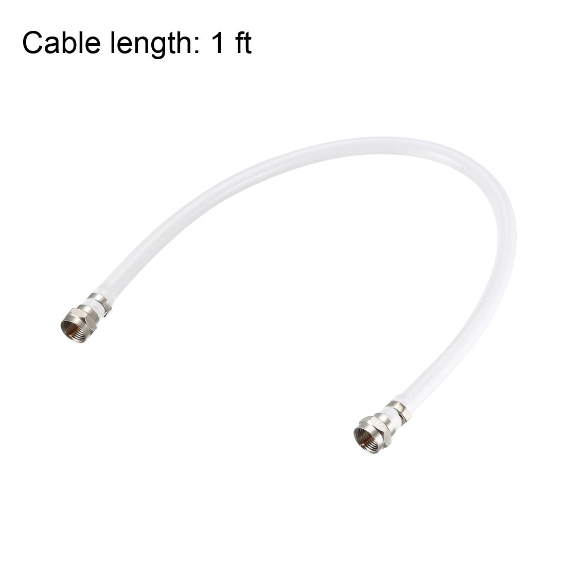 Harfington RG6 Coaxial Cable With F Type Male to F Type Male Connectors