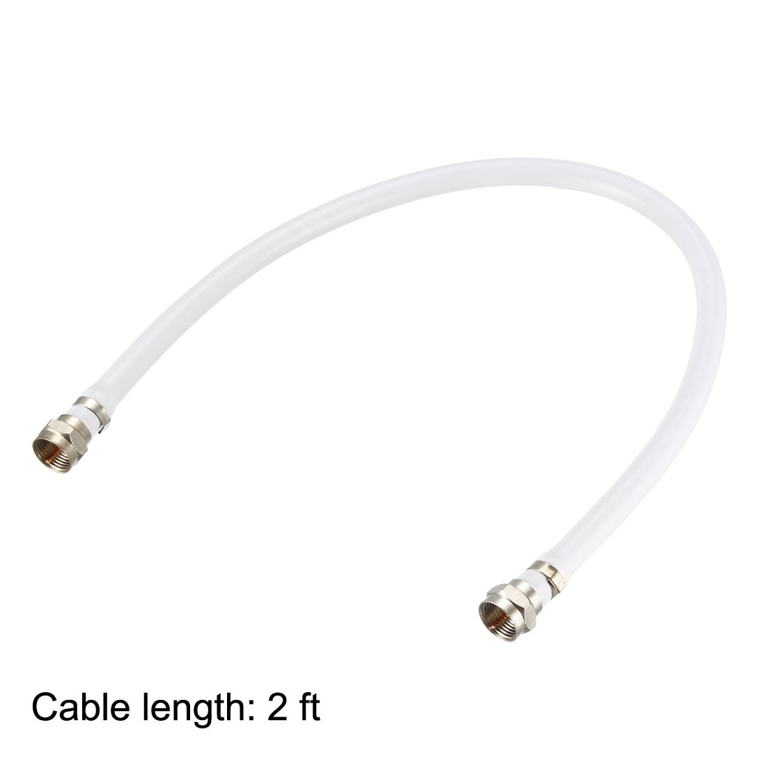 Harfington RG6 Coaxial Cable With F Type Male to F Type Male Connectors