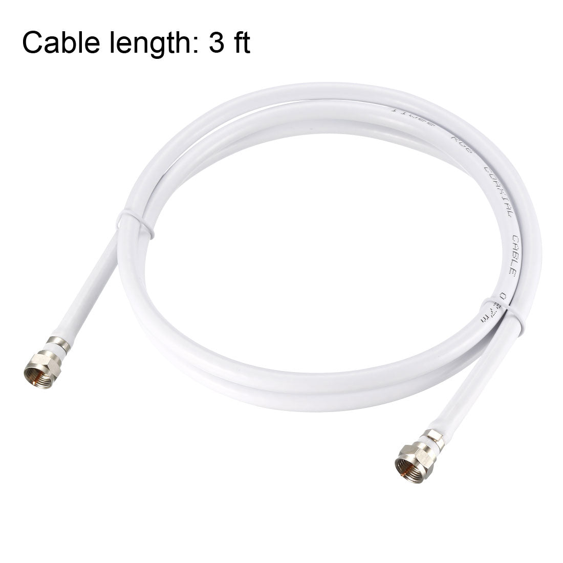 Harfington RG6 Coaxial Cable With F Type Male to F Type Male Connectors