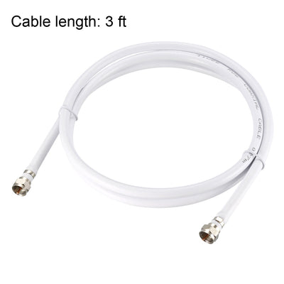 Harfington RG6 Coaxial Cable With F Type Male to F Type Male Connectors