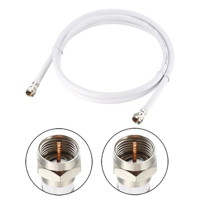 Harfington RG6 Coaxial Cable With F Type Male to F Type Male Connectors
