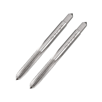 Harfington Metric Machine Tap Left M5 Thread 0.8 Pitch H2 Accuracy 3 Flutes High Speed Steel 2pcs