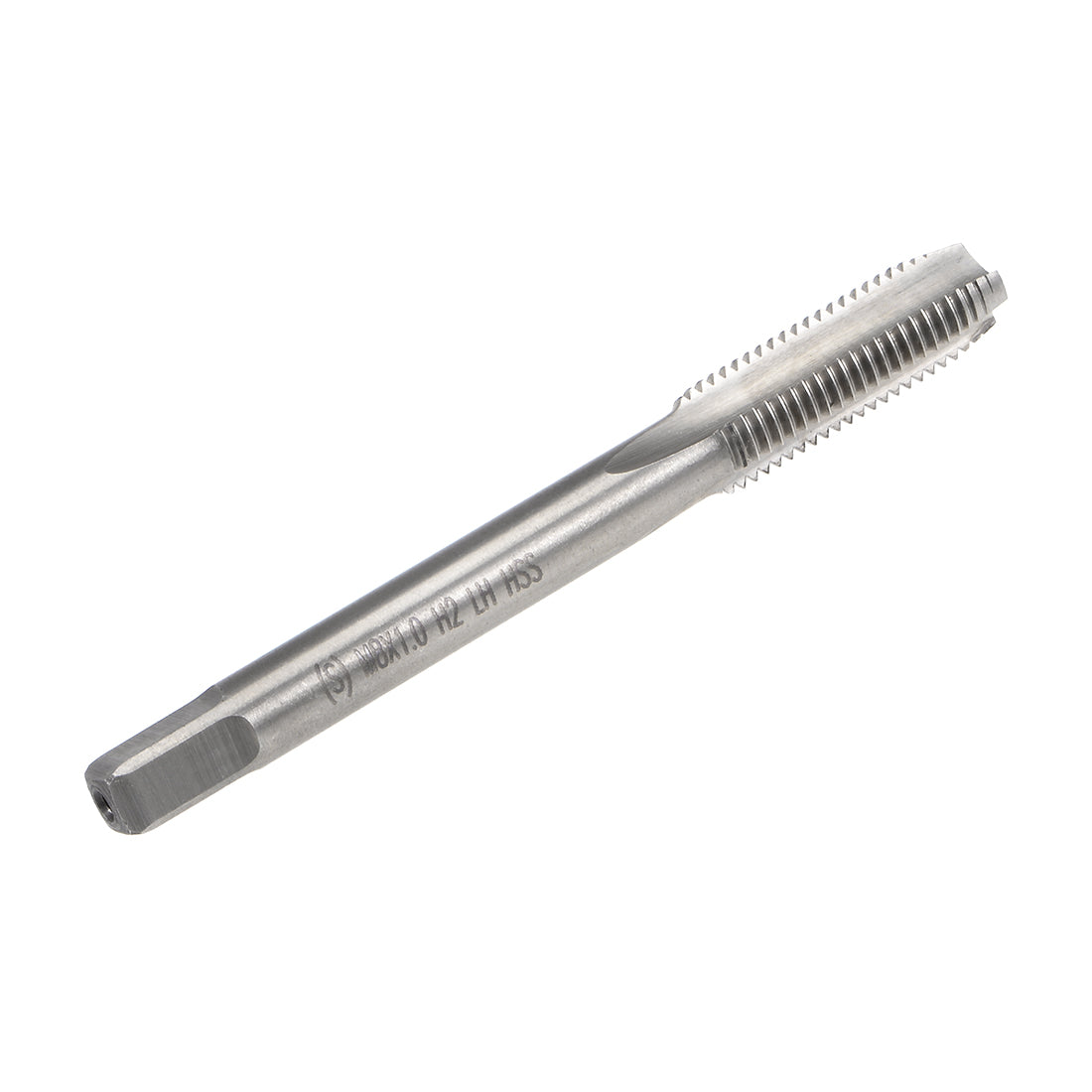 Harfington Metric Machine Tap Left M8 Thread 1 Pitch H2 3 Flutes High Speed Steel 2pcs