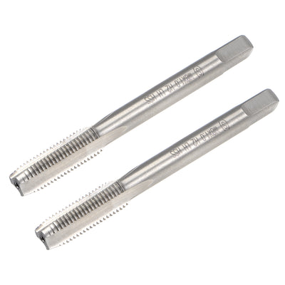 Harfington Metric Machine Tap Left M8 Thread 1 Pitch H2 3 Flutes High Speed Steel 2pcs