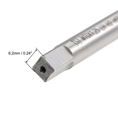 Harfington Metric Machine Tap Left M10 Thread 1.25 Pitch H2 3 Flutes High Speed Steel