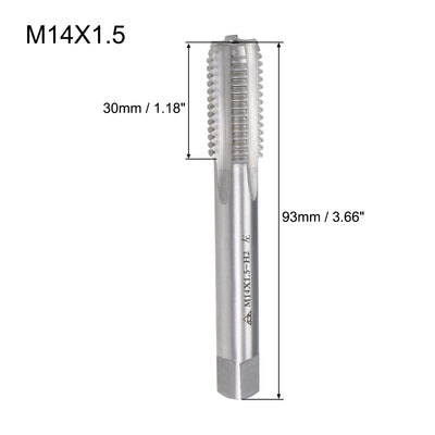 Harfington Metric Machine Tap Left Thread 1 Pitch H2 4 Flutes High Speed Steel