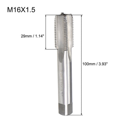 Harfington Metric Machine Tap Left Thread 1 Pitch H2 4 Flutes High Speed Steel