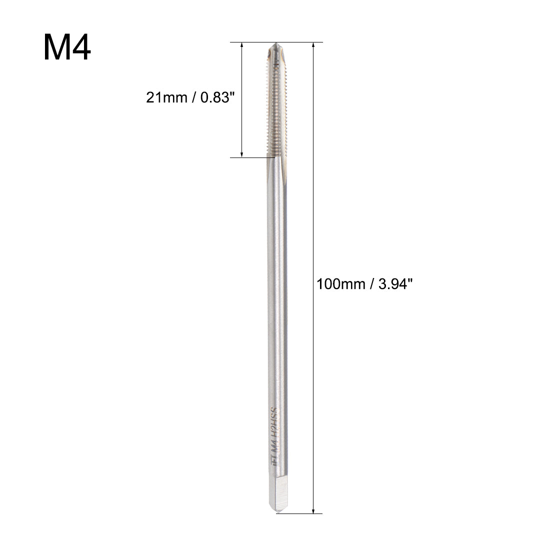 Harfington Metric Machine Tap  H2 Accuracy 3 Flutes High Speed Steel