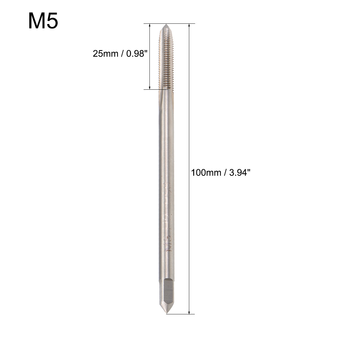 Harfington Metric Machine Tap  H2 Accuracy 3 Flutes High Speed Steel