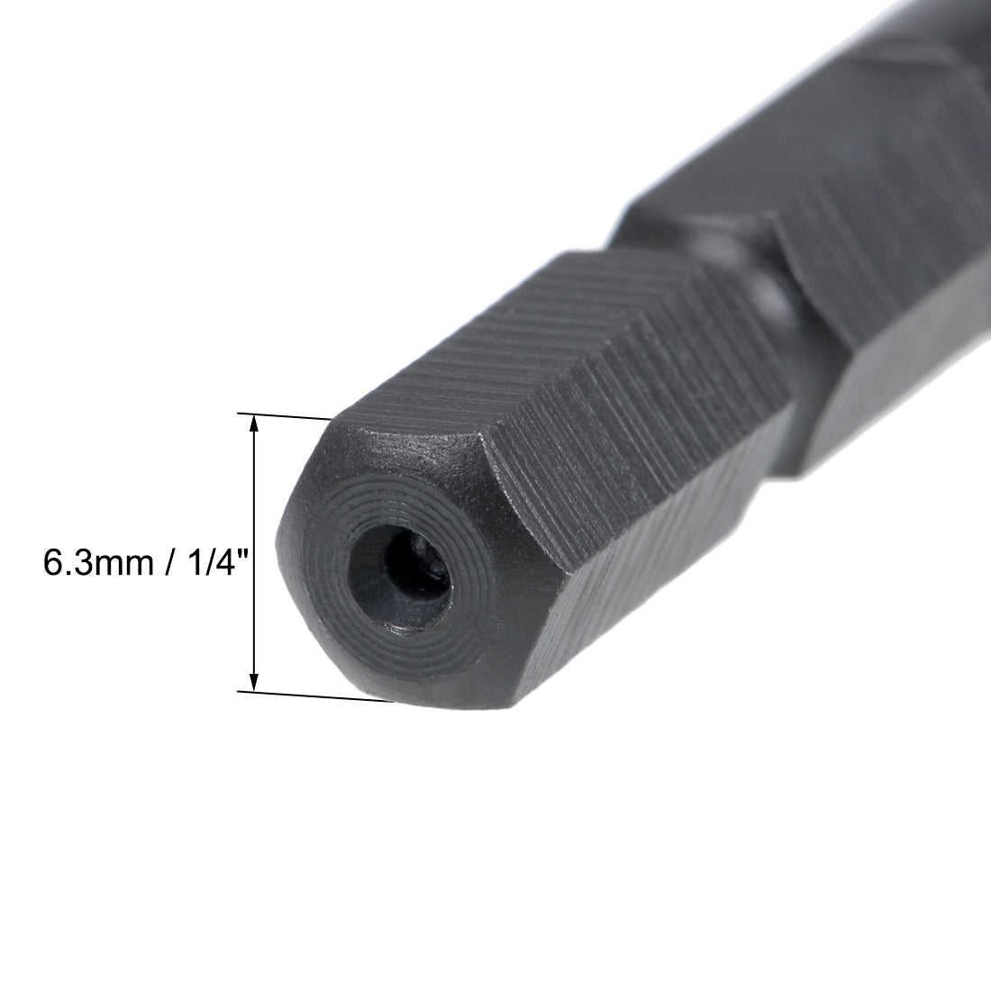 Harfington Metric Machine Tap M3 Thread 0.5 Pitch H2 3 Flutes Hex Shank High Speed Steel