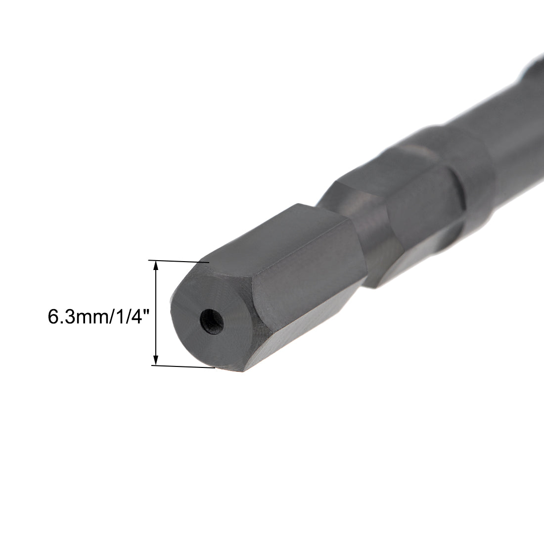 Harfington Metric Machine Tap M8 Thread 1.25 Pitch H2 3 Flutes Hex Shank High Speed Steel