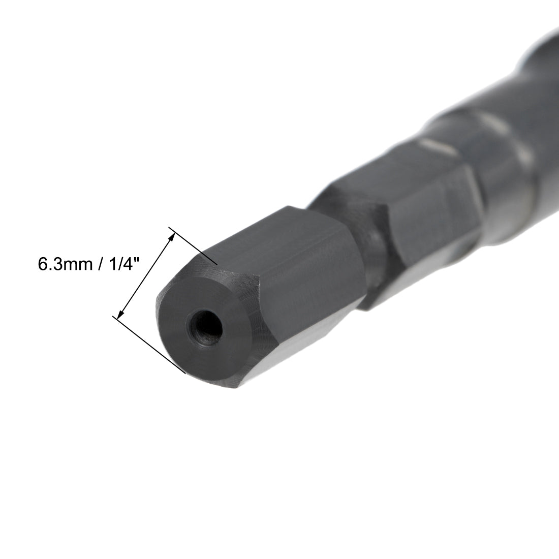 Harfington Metric Machine Tap M10 Thread 1.5 Pitch H2 3 Flutes Hex Shank High Speed Steel