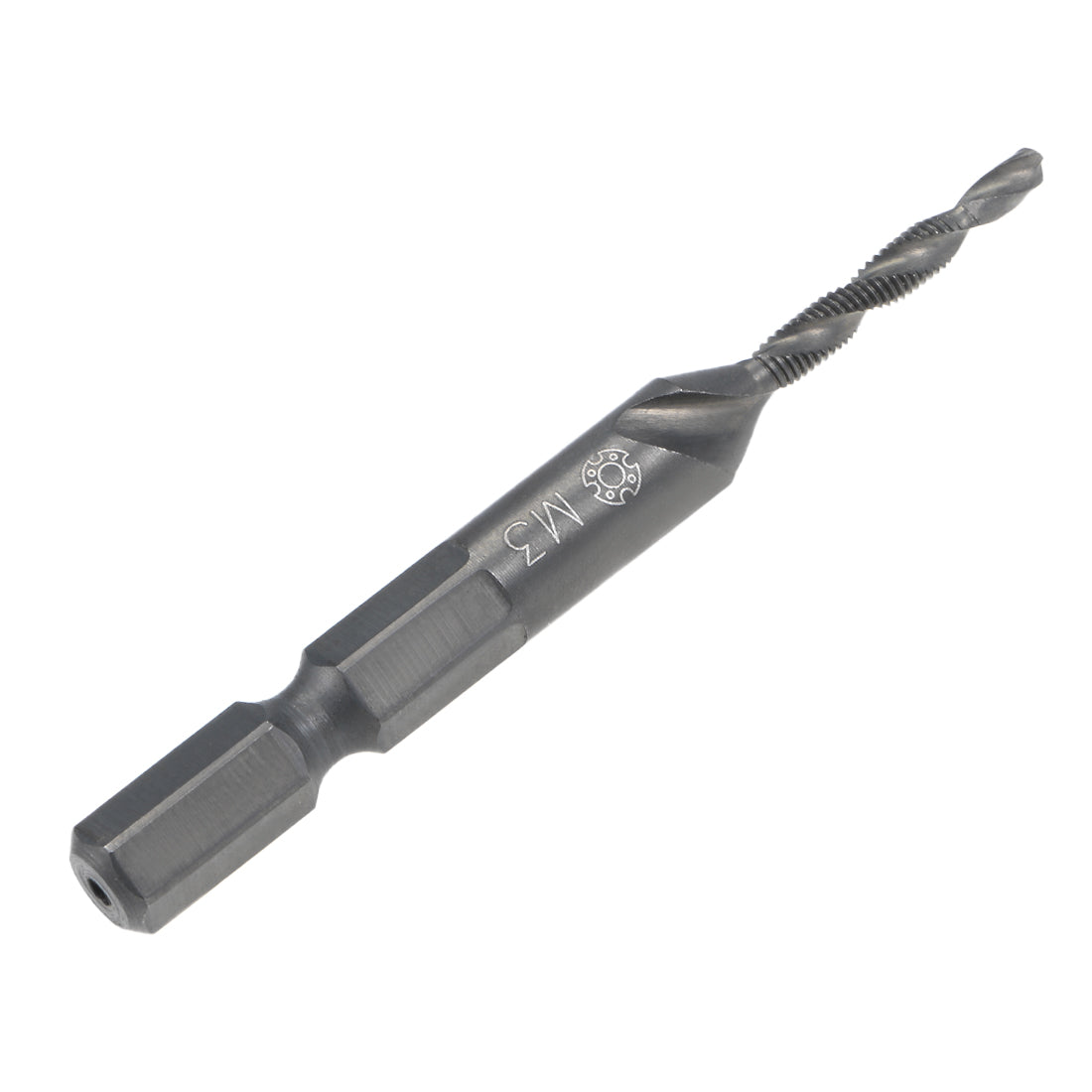 Harfington Metric Spiral Machine Screw Tap Thread Pitch Countersink Drill Bit H2 Hex Shank HSS