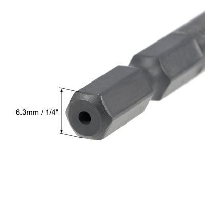 Harfington Metric Spiral Machine Screw Tap Thread Pitch Countersink Drill Bit H2 Hex Shank HSS