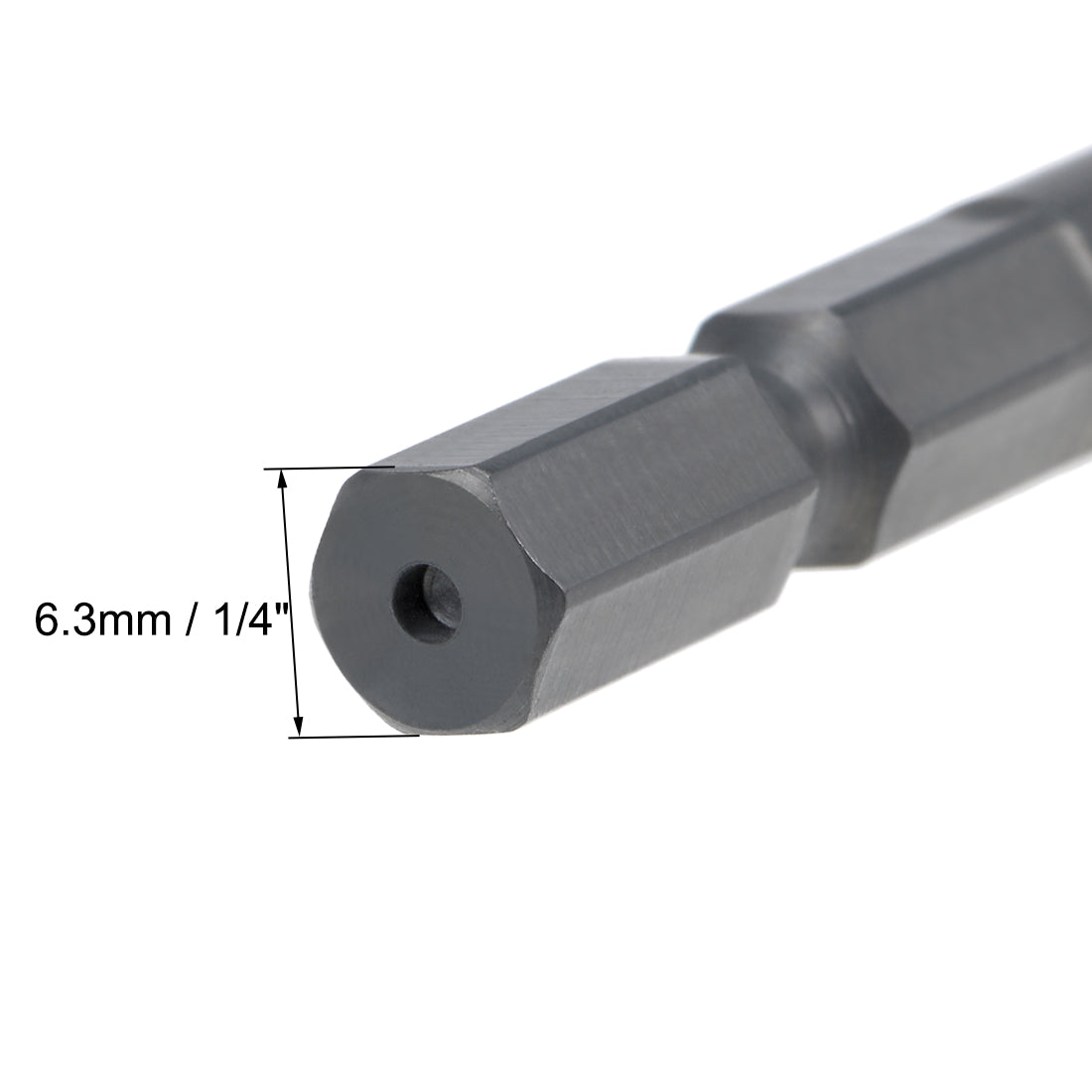Harfington Metric Spiral Machine Screw Tap Thread Pitch Countersink Drill Bit H2 Hex Shank HSS