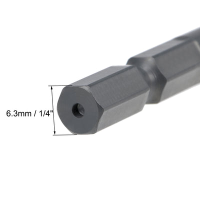 Harfington Metric Spiral Machine Screw Tap Thread Pitch Countersink Drill Bit H2 Hex Shank HSS