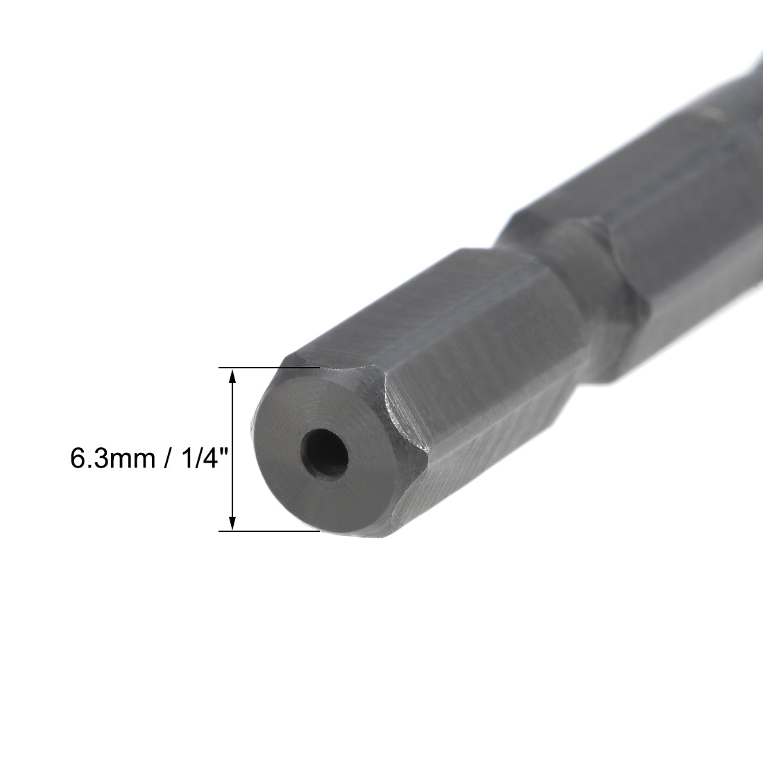 Harfington Metric Spiral Machine Screw Tap Thread Pitch Countersink Drill Bit H2 Hex Shank HSS