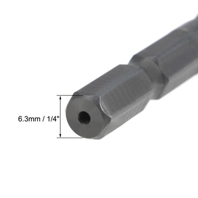 Harfington Metric Spiral Machine Screw Tap Thread Pitch Countersink Drill Bit H2 Hex Shank HSS