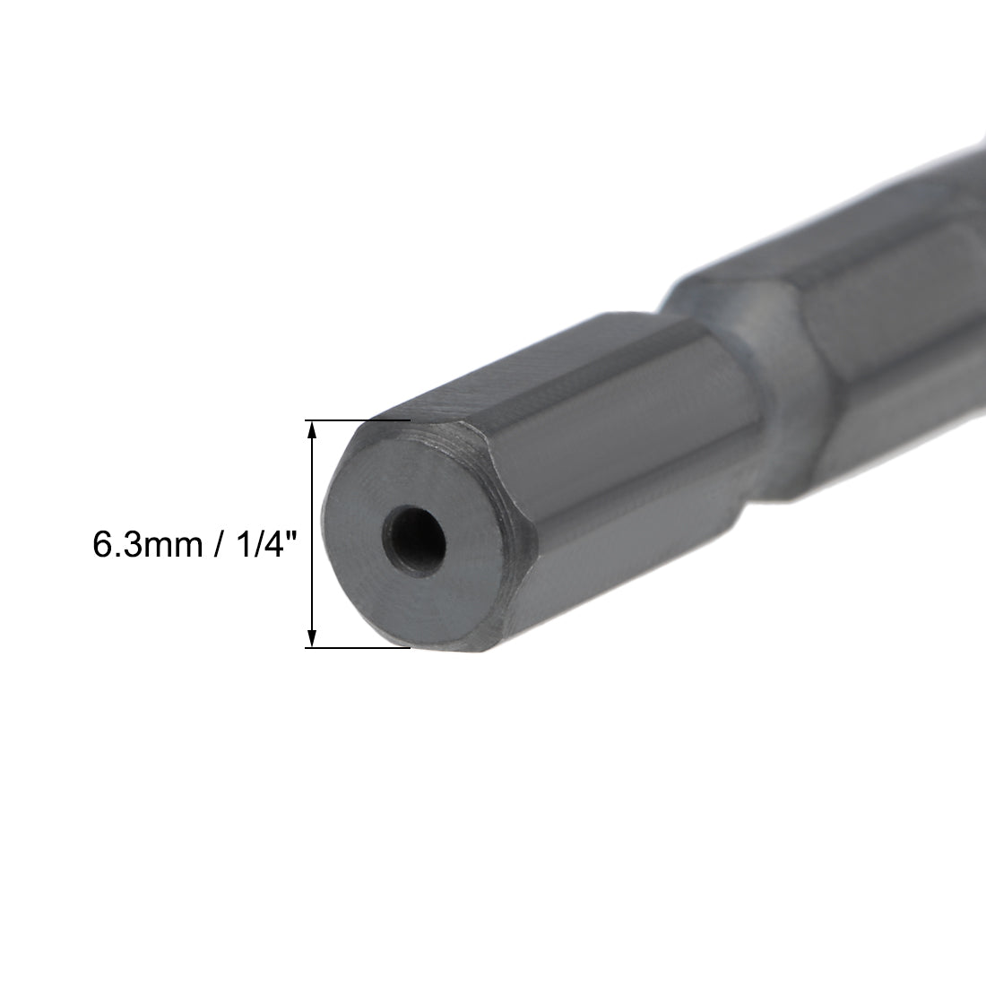 Harfington Metric Spiral Machine Screw Tap Thread Pitch Countersink Drill Bit H2 Hex Shank HSS