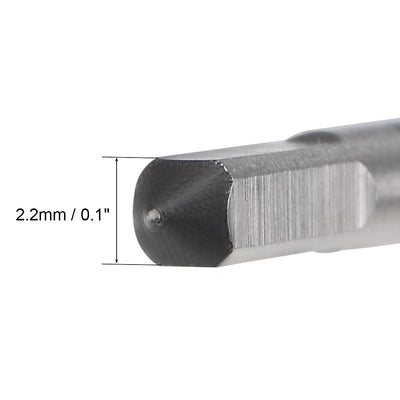 Harfington Machine Tap 2-56 UNC Thread Pitch 2B Class 3 Flutes High Speed Steel 2pcs