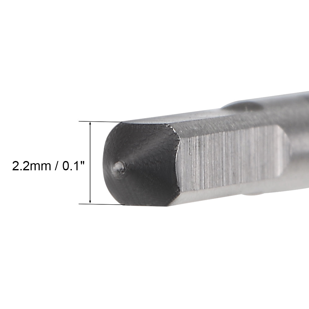 Harfington Machine Tap 2-56 UNC Thread Pitch 2B Class 3 Flutes High Speed Steel 2pcs