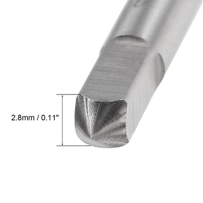 Harfington Machine Tap 5-40UNC Thread Pitch 2B Class 3 Flutes High Speed Steel with Protective Box 2pcs