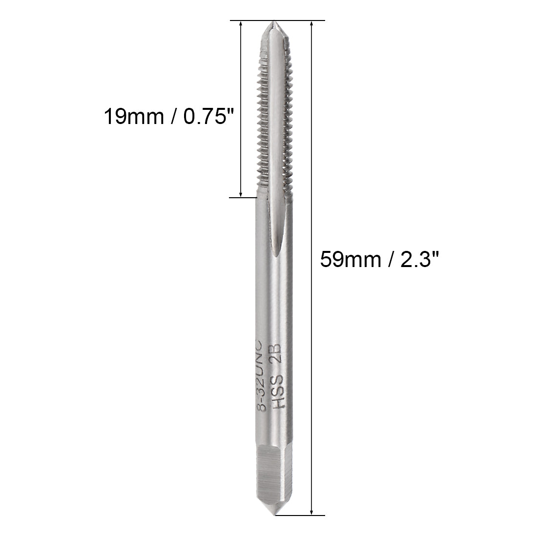 Harfington Machine Tap Thread Pitch Class Flutes High Speed Steel