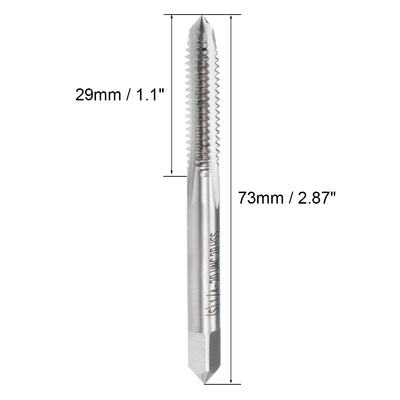 Harfington Machine Tap 1/4-20UNC Thread Pitch 2B Class 3 Flutes High Speed Steel 2pcs