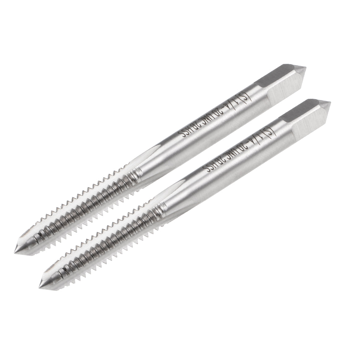 Harfington Machine Tap 1/4-20UNC Thread Pitch 2B Class 3 Flutes High Speed Steel 2pcs