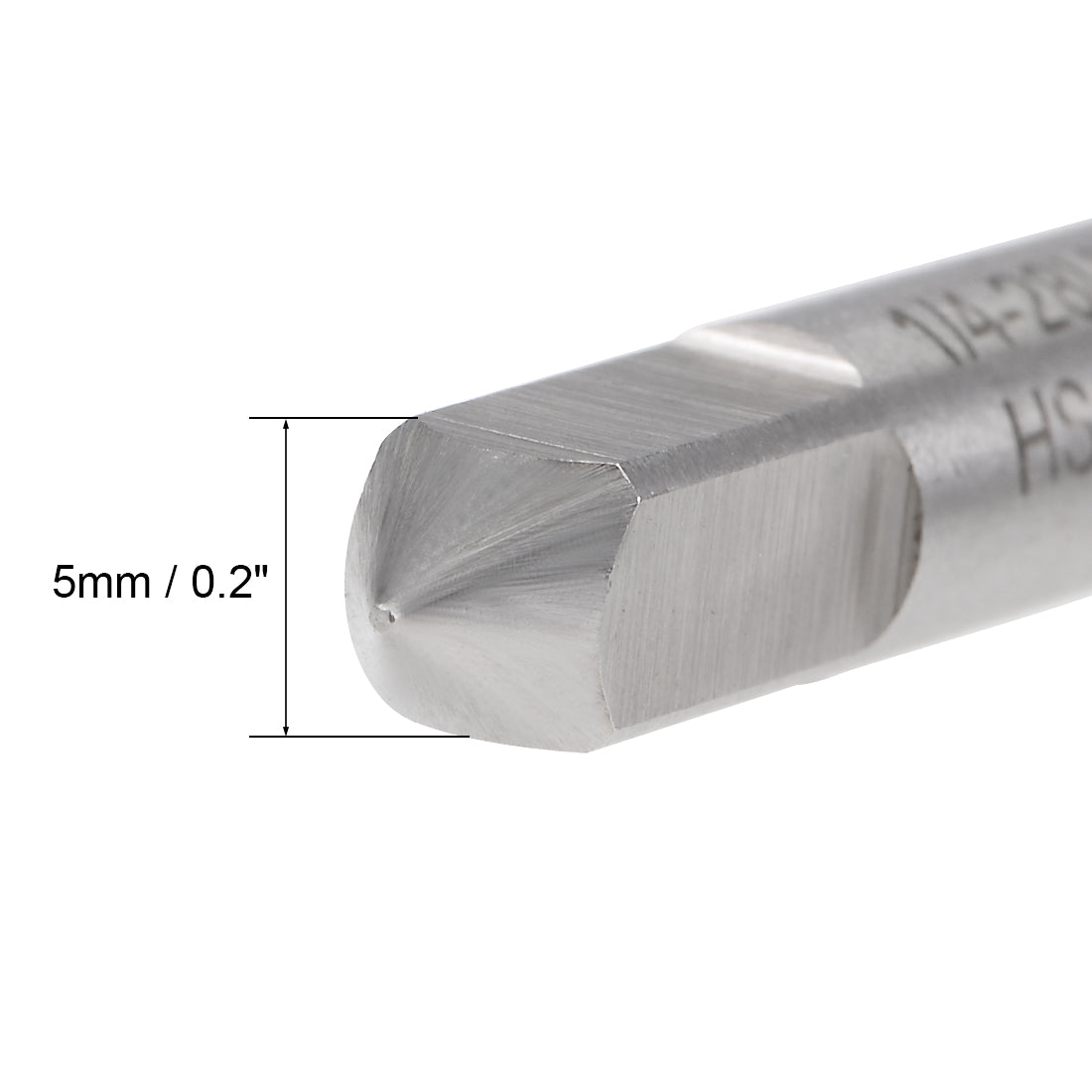 Harfington Machine Tap 1/4-28 UNF Thread Pitch 2B Class 3 Flutes High Speed Steel 2pcs