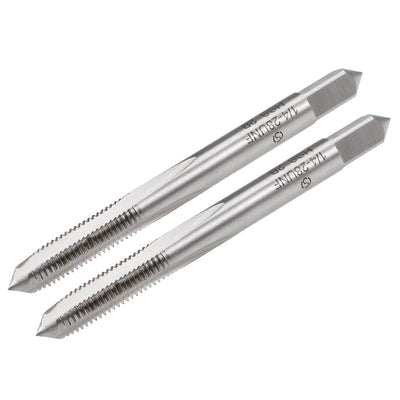 Harfington Machine Tap 1/4-28 UNF Thread Pitch 2B Class 3 Flutes High Speed Steel 2pcs