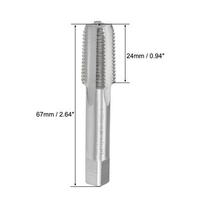 Harfington Machine Tap 1/4-18 NPTF Straight Pipe Thread 4 Flutes High Speed Steel