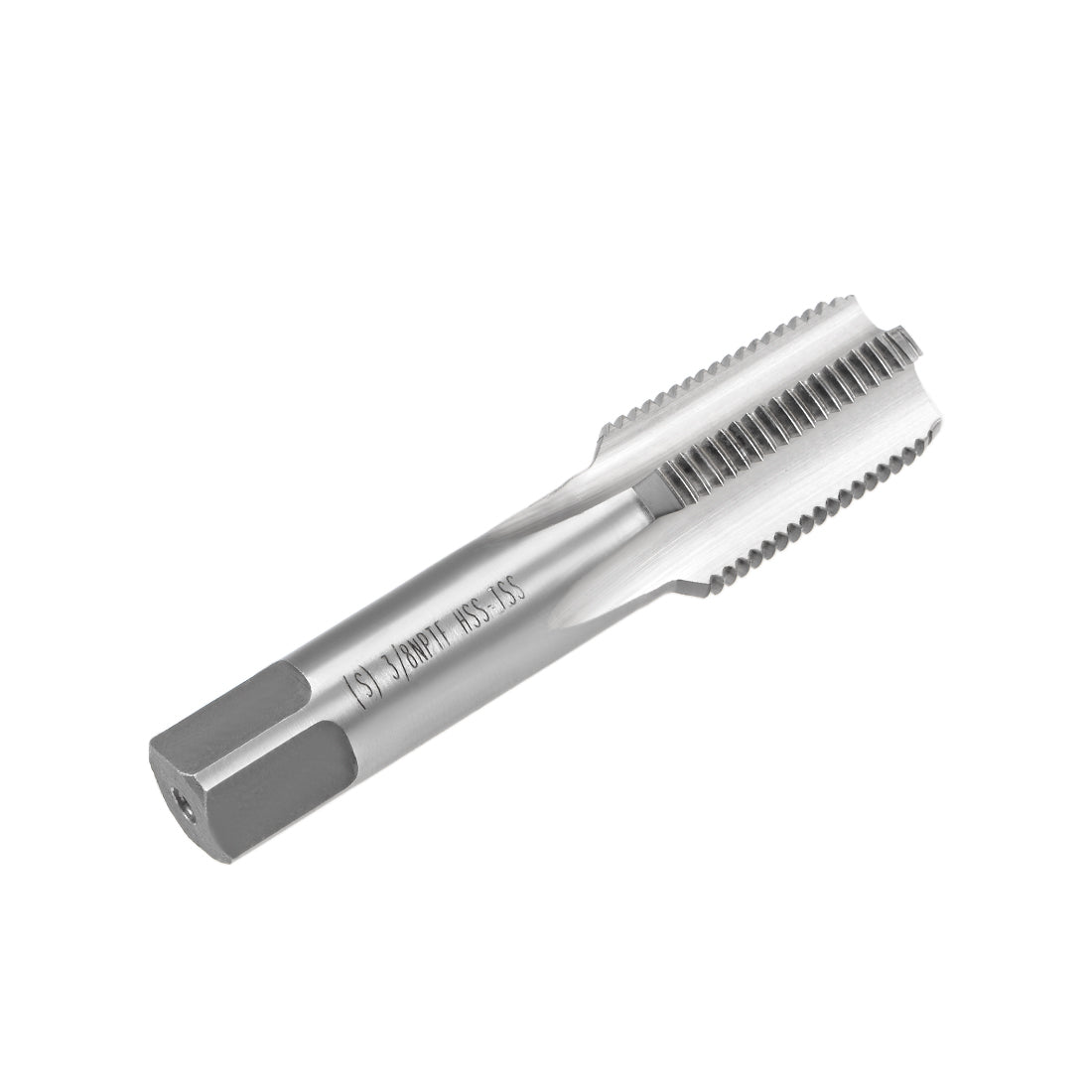 Harfington Machine Tap 3/8-18 NPTF Straight Pipe Thread 4 Flutes High Speed Steel