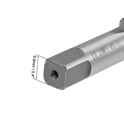 Harfington Machine Tap 3/8-18 NPTF Straight Pipe Thread 4 Flutes High Speed Steel