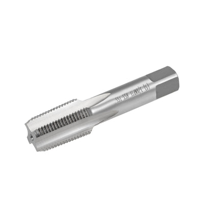 Harfington Machine Tap 3/8-18 NPTF Straight Pipe Thread 4 Flutes High Speed Steel