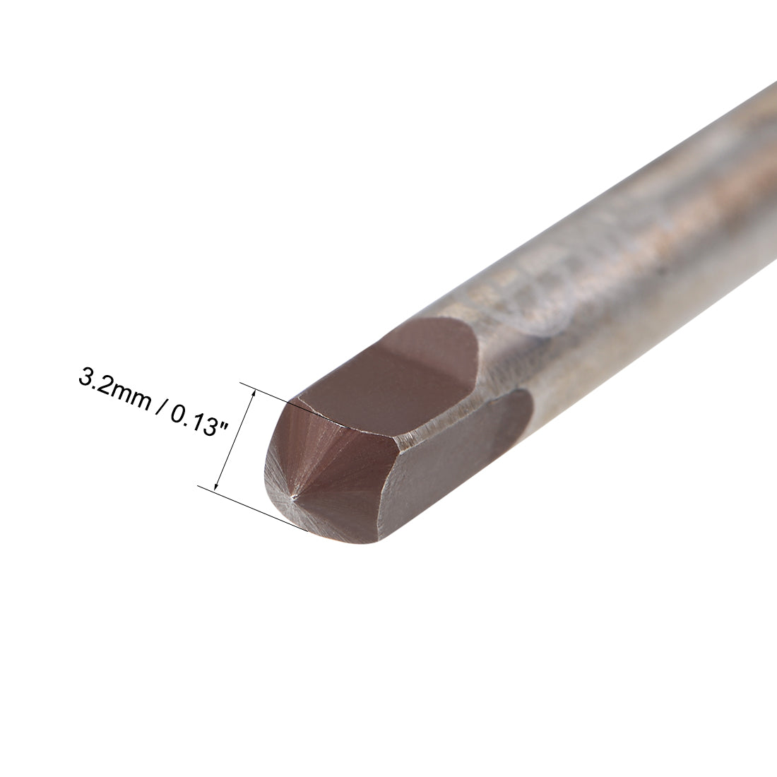 Harfington Metric Hand Tap M4 Thread 0.7 Pitch 3 Straight Flutes H2 Alloy Tool Steel 1 Pair