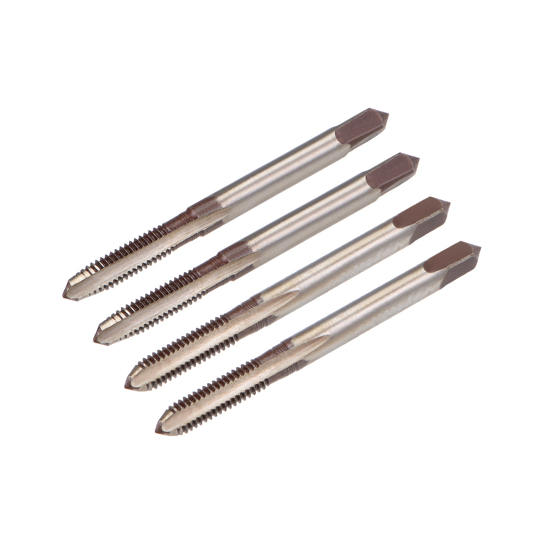 Harfington Metric Hand Tap M4 Thread 0.7 Pitch 3 Straight Flutes H2 Alloy Tool Steel 2 Pairs