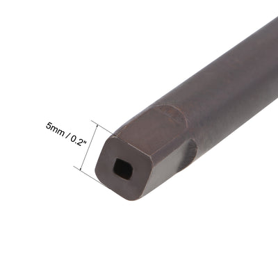 Harfington Metric Hand Tap M8 Thread 1.25 Pitch 3 Straight Flutes H2 Alloy Tool Steel 2 Pairs