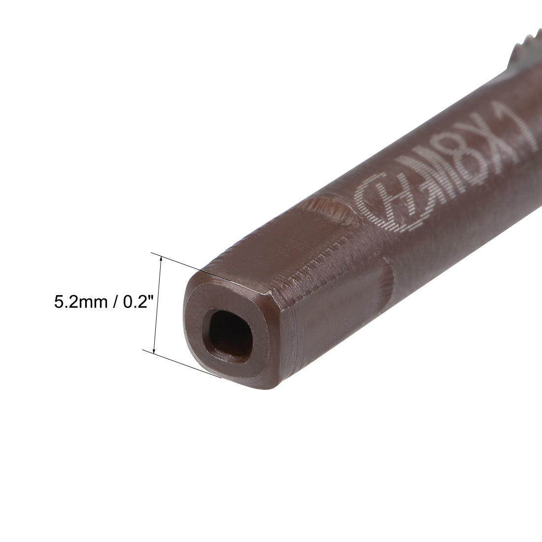 Harfington Metric Hand Tap 3 Straight Flutes H2 Alloy Tool Steel 2 Pairs