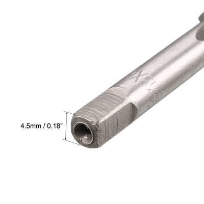 Harfington Metric Hand Tap M8 Thread 0.75 Pitch 3 Straight Flutes H2 Alloy Tool Steel 1 Pair