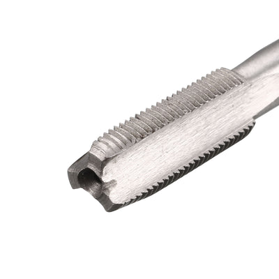 Harfington Metric Hand Tap M8 Thread 0.75 Pitch 3 Straight Flutes H2 Alloy Tool Steel 1 Pair