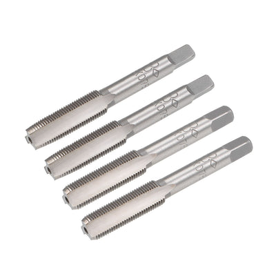 Harfington Metric Hand Tap M8 Thread 0.75 Pitch 3 Straight Flutes H2 Alloy Tool Steel 2 Pairs