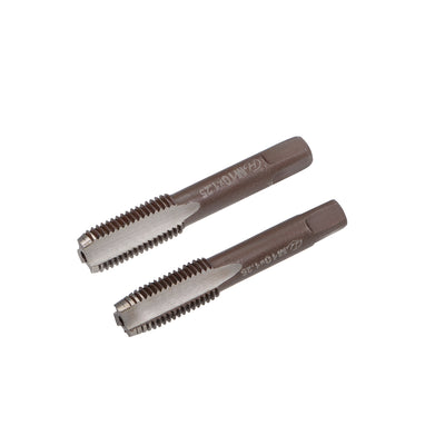 Harfington Metric Hand Tap 3 Straight Flutes H2 Alloy Tool Steel 1 Pair