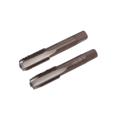 Harfington Metric Hand Tap 3 Straight Flutes H2 Alloy Tool Steel 1 Pair